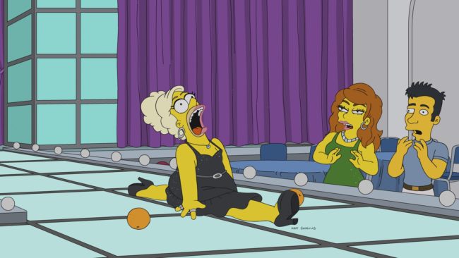 Homer Simpson also dons a drag makeover